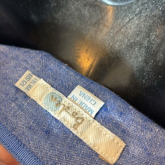 Boden women’s 12L 100% linen chambray tank dress v front patch pockets - Picture 5 of 6